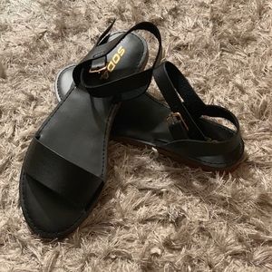 Black Strappy Sandals